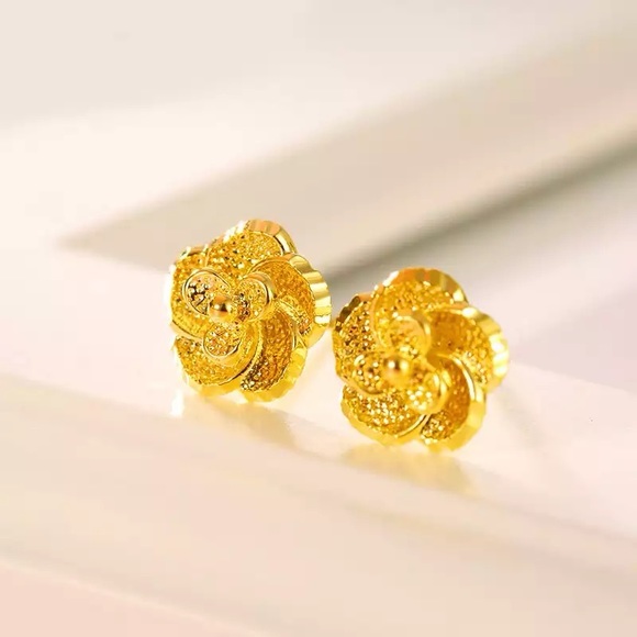 New- Stud Earrings, Gold Stud Earrings, Dainty Stud Earrings, Minimalist Stud - Picture 2 of 6